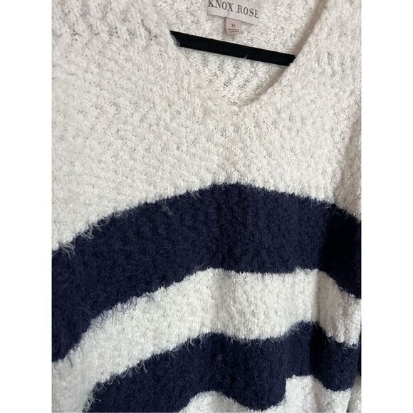 Knox Rose Striped Sweater Woman’s Size Medium - Picture 3 of 7